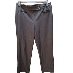 Goodclothes Womens Pants Black Size 12 Polyester Blend Pockets Stretch Button